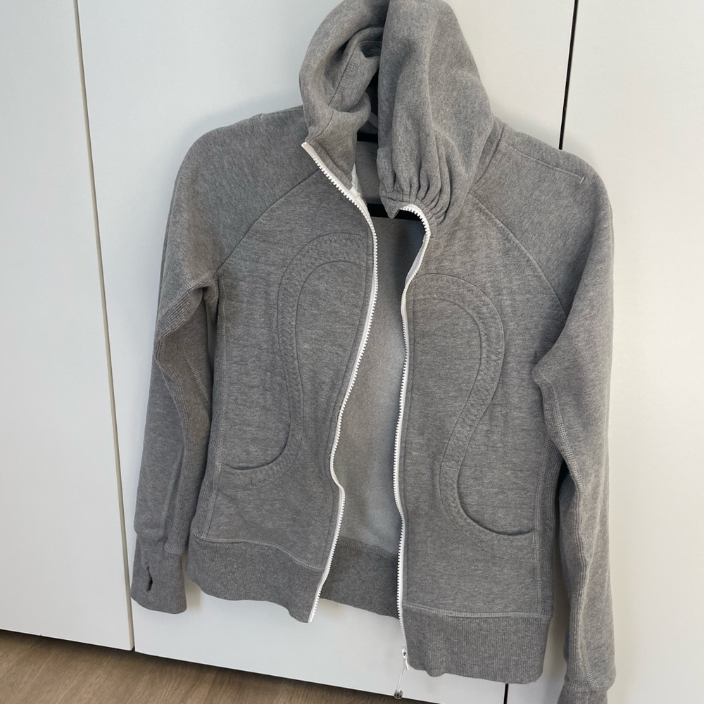 Gray Zip-Up Hoodie